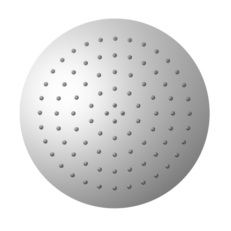 250mm Round Stainless Steel Shower Head 4 Star Rating Chrome