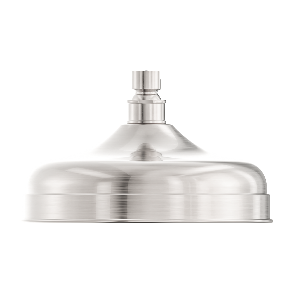 York 200mm Shower Head Brushed Nickel