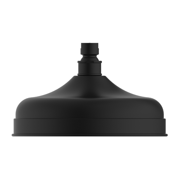 York 200mm Shower Head Matte Black