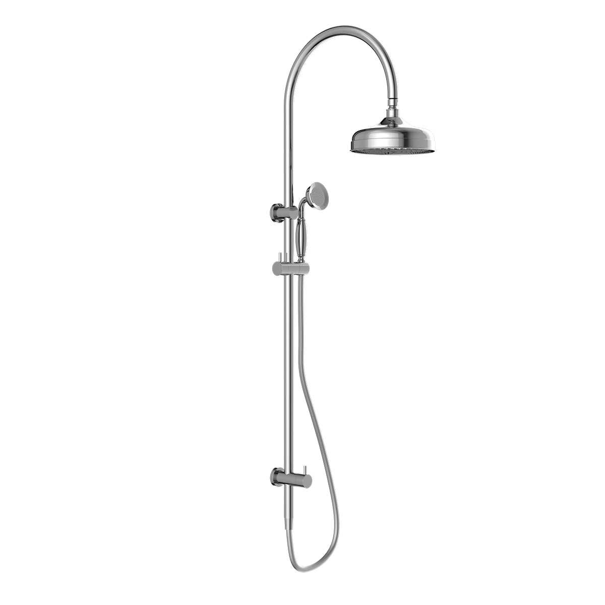 York Twin Shower With Metal Hand Shower Chrome