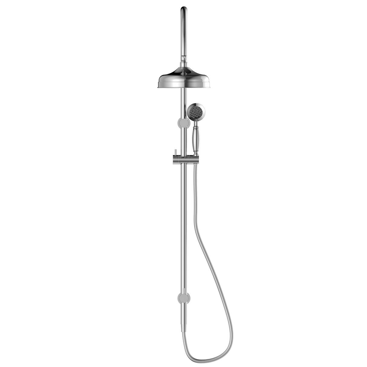 York Twin Shower With Metal Hand Shower Chrome