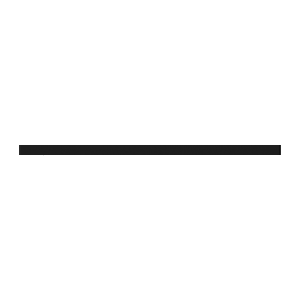 PEARL SINGLE TOWEL RAIL 600MM MATTE BLACK