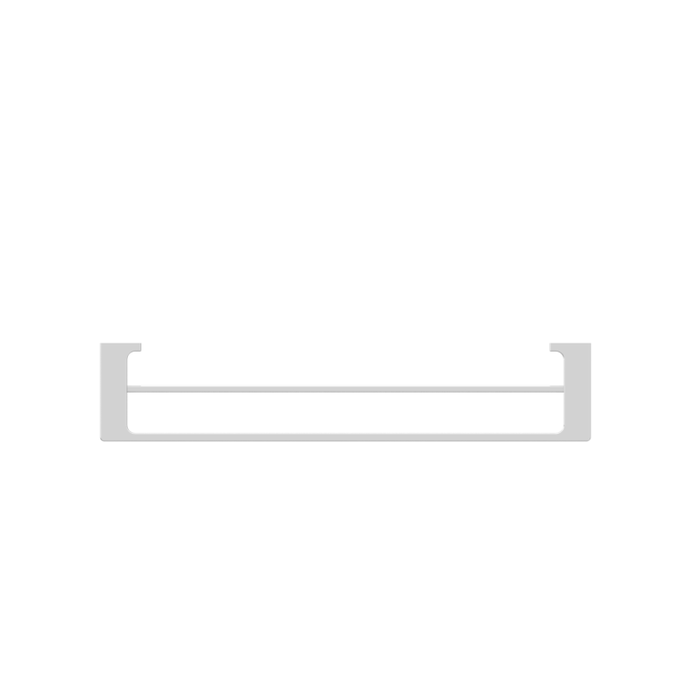 Pearl Double Towel Rail 800mm Chrome