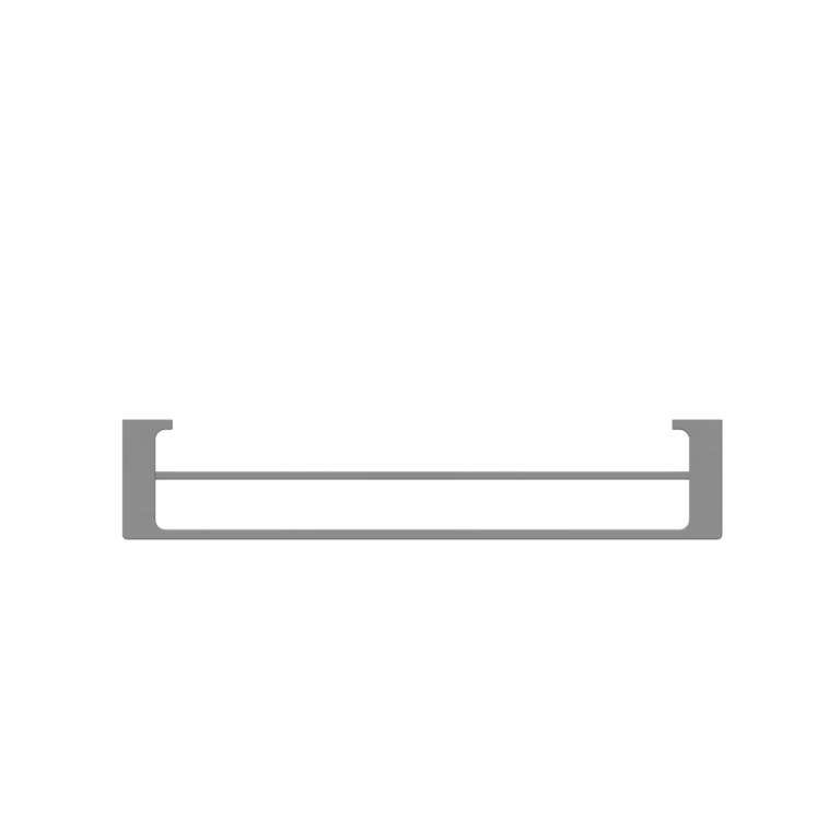 PEARL DOUBLE TOWEL RAIL 800MM GUN METAL