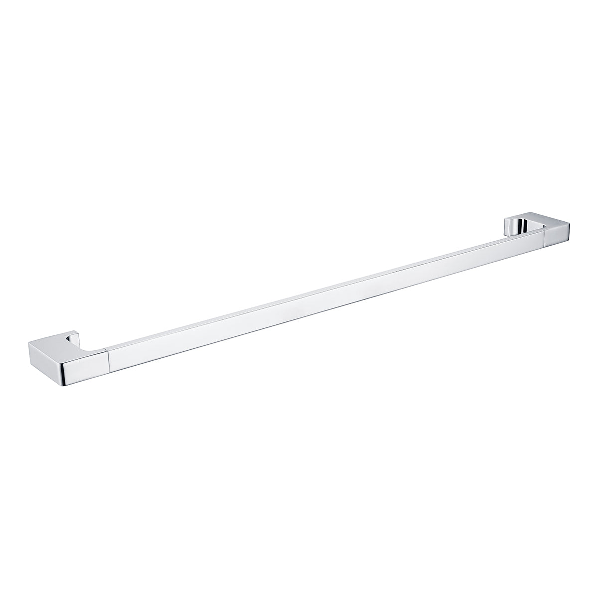 Pearl Single Towel Rail 800mm Chrome