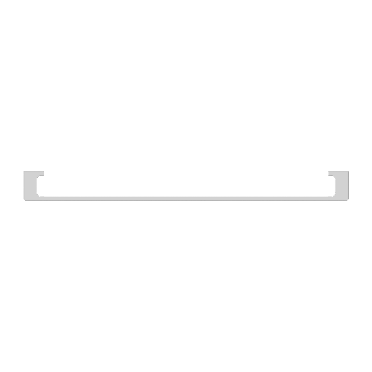 Pearl Single Towel Rail 800mm Chrome