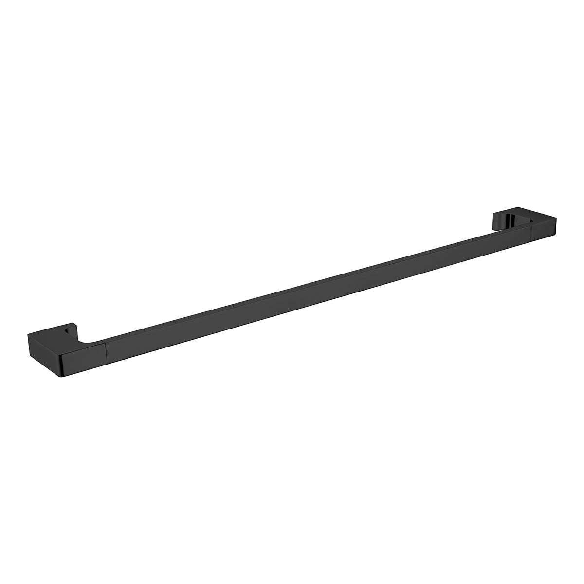 Pearl Single Towel Rail 800mm Matte Black