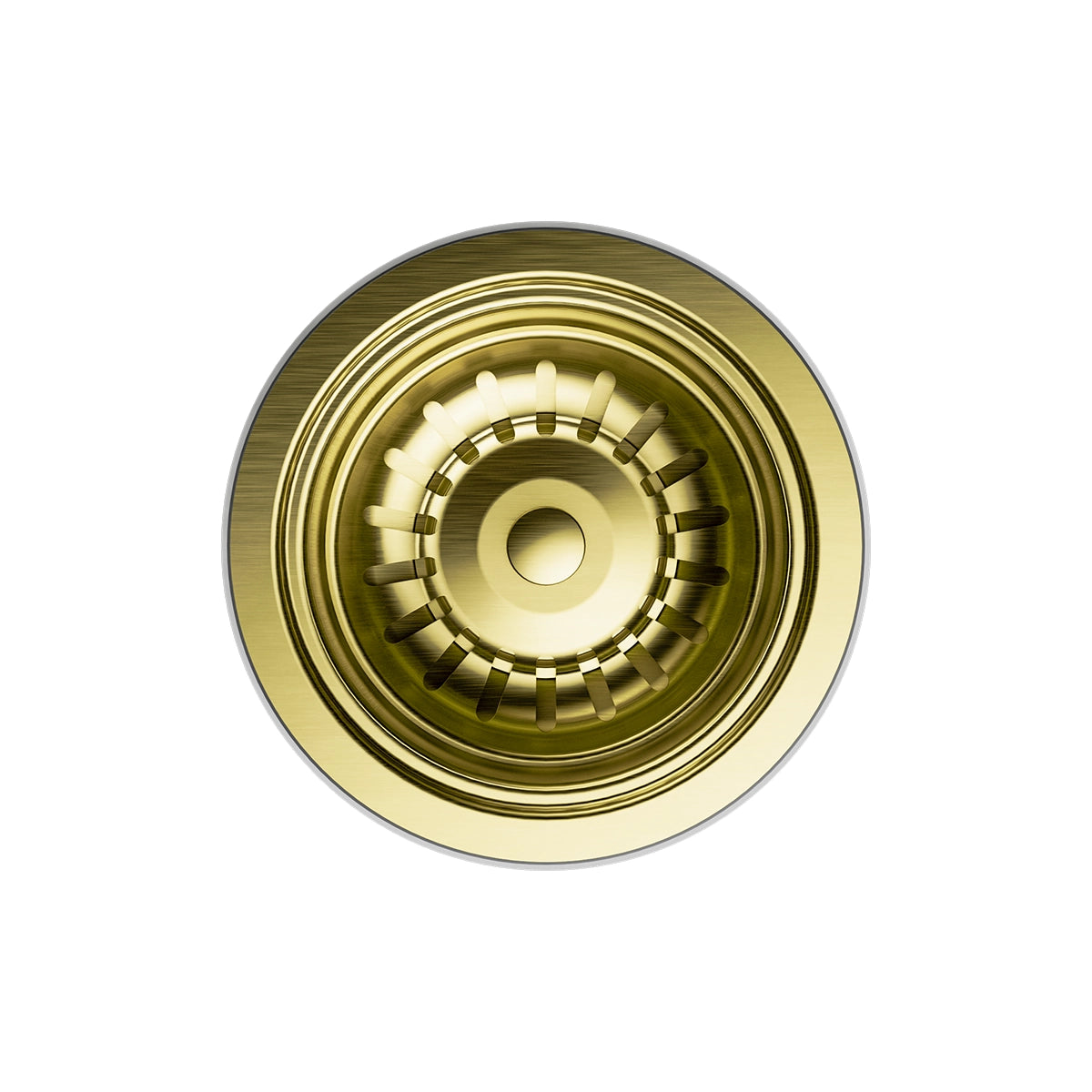 Kitchen Sink Basket Waste Brushed Gold