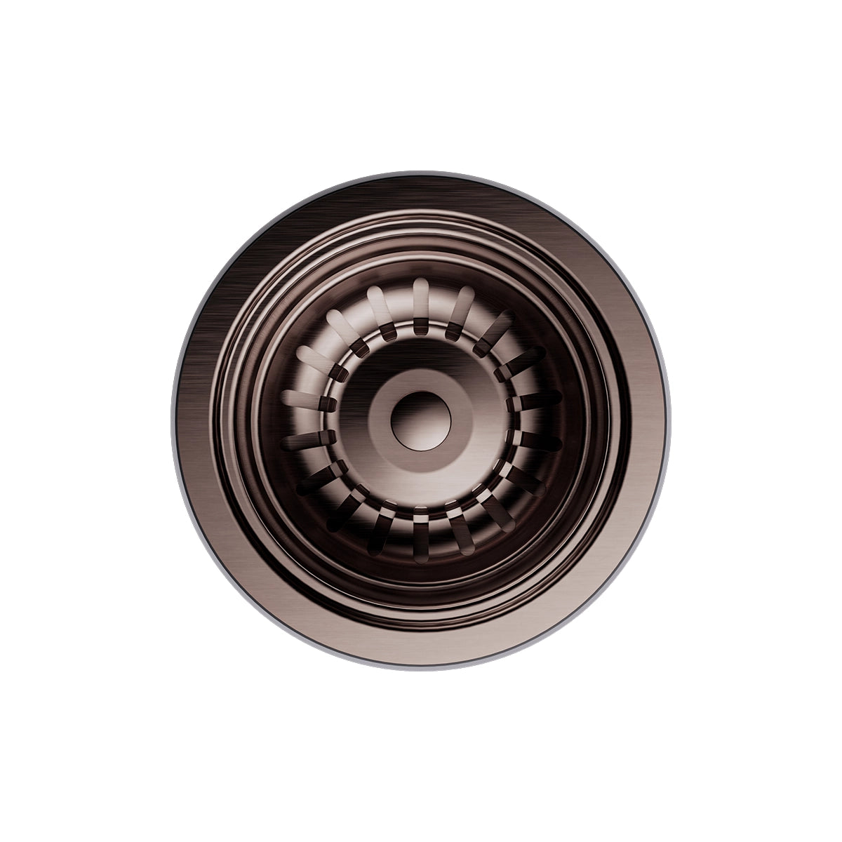 Kitchen Sink Basket Waste Brushed Bronze