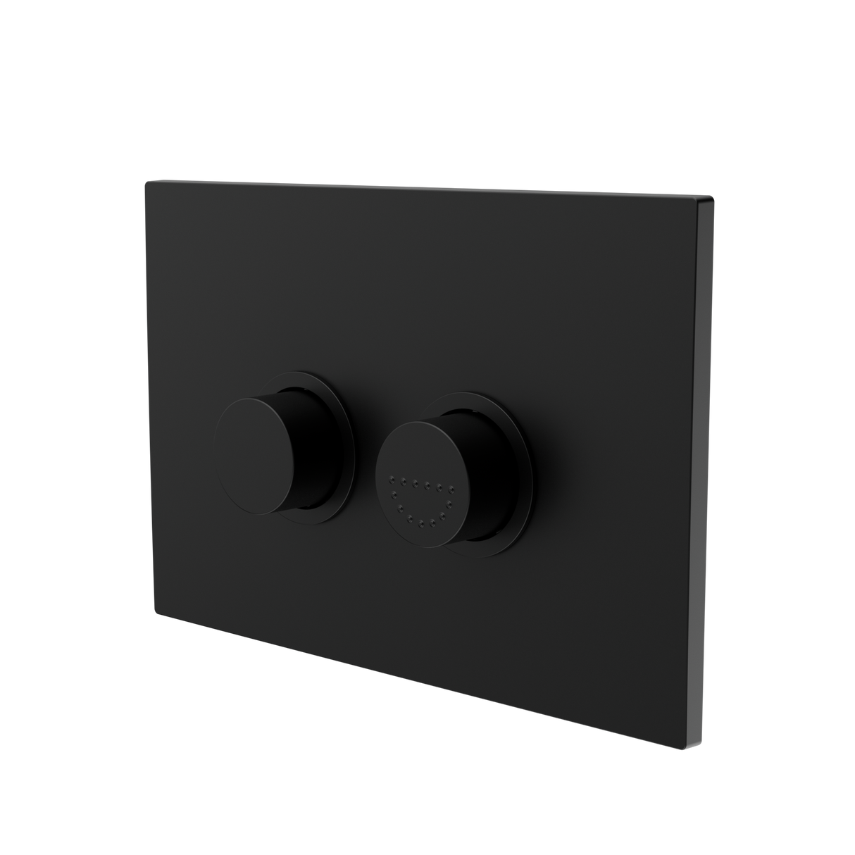 Raised Disabled Care Pneumatic Flush Buttons Plate Dda Compliant Matte Black