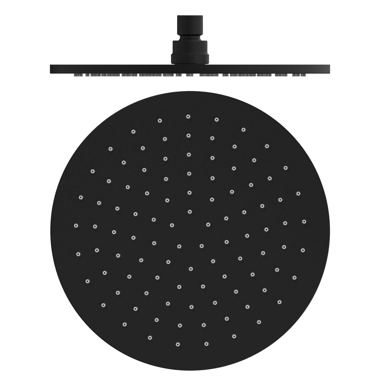 250mm Round Shower Head Matte Black