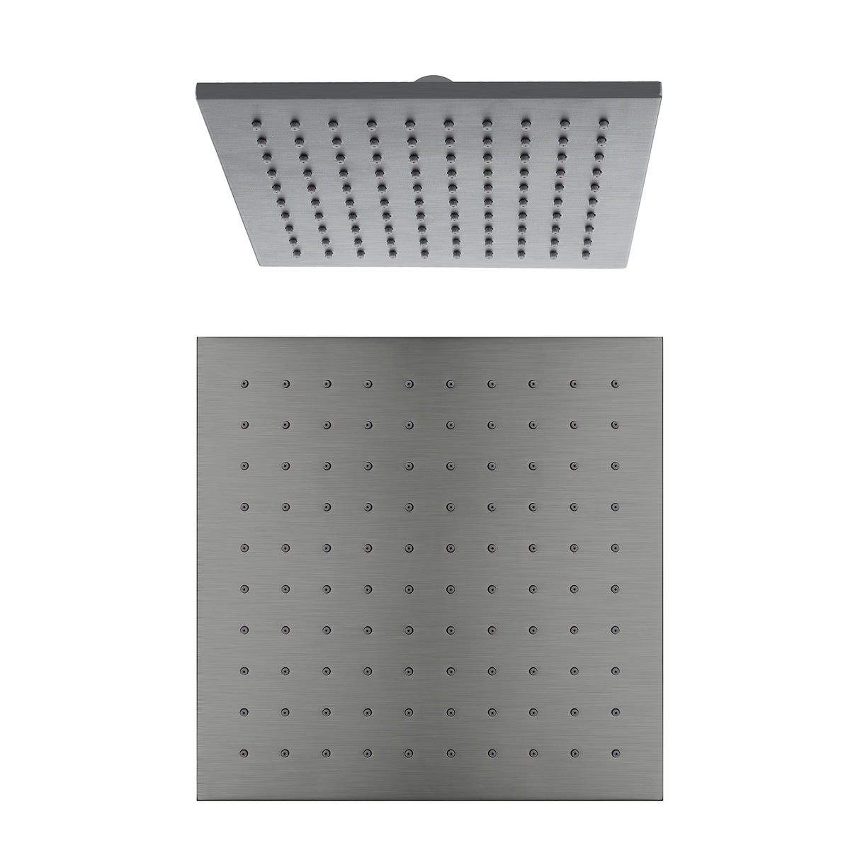 250mm Square Shower Head Gun Metal