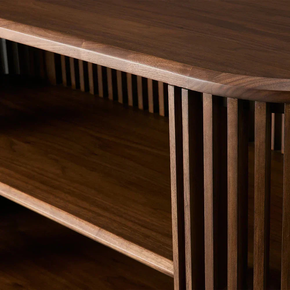 Paige Low Reeded Storage Cabinet