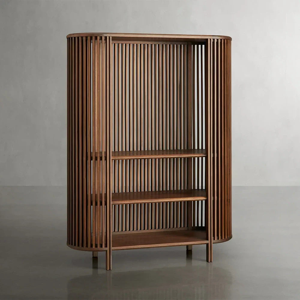 Paige Low Reeded Storage Cabinet