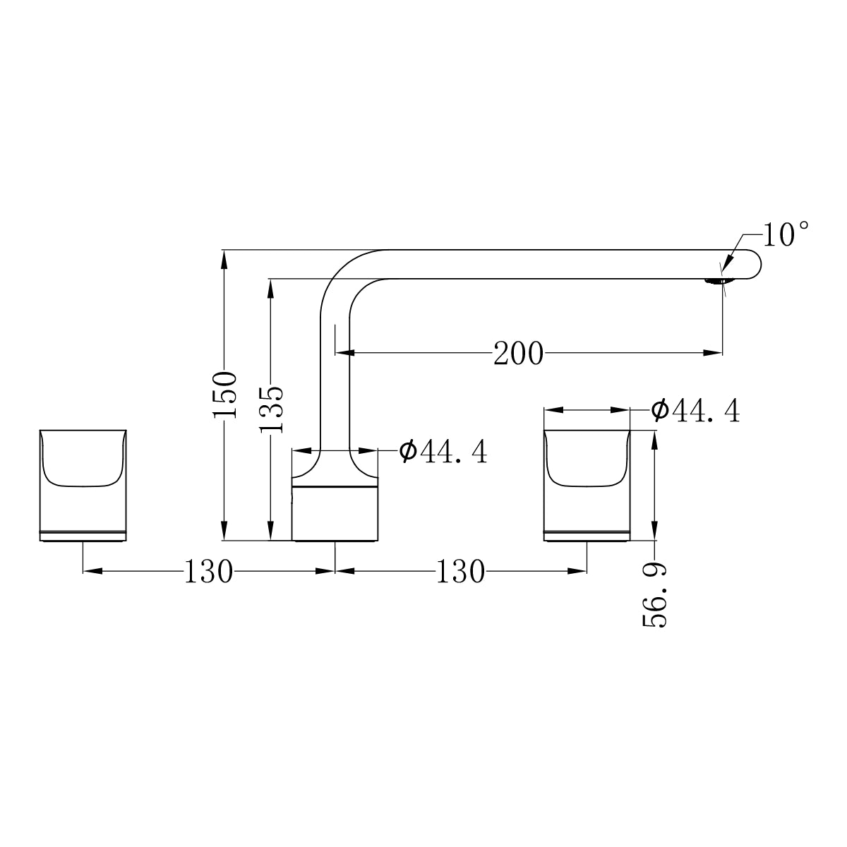 Pearl Bath Set Chrome NR201703CH