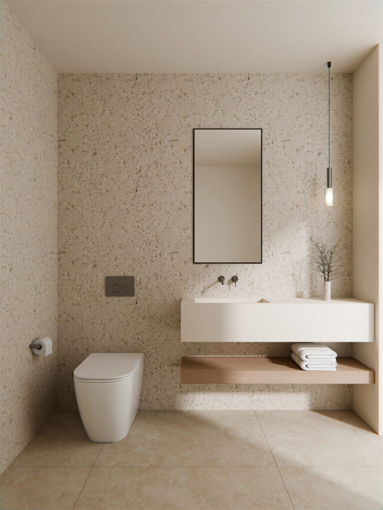 Zen Ss316l Wall Basin/Bath Mixer Separate Back Plate 185mm Spout Graphite