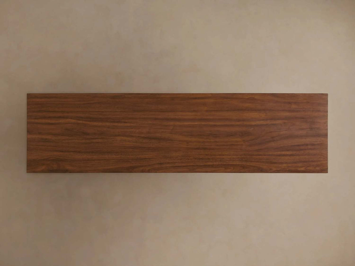 Ilaria Walnut Wood Entryway Console Table Elegant Hallway Entrance Table