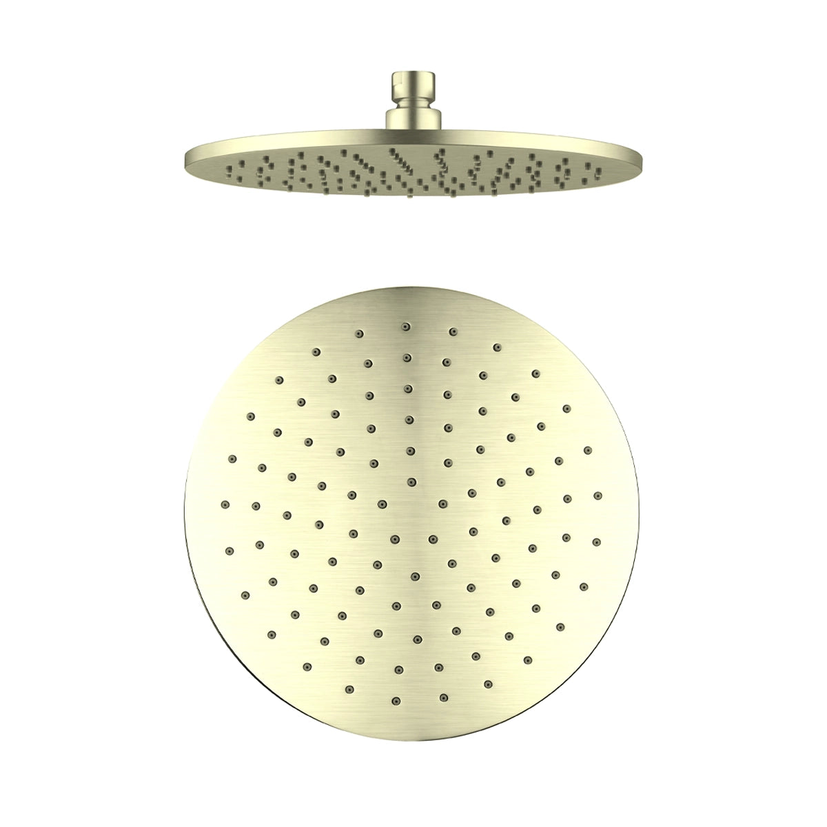 250mm Round Shower Head Brushed Gold