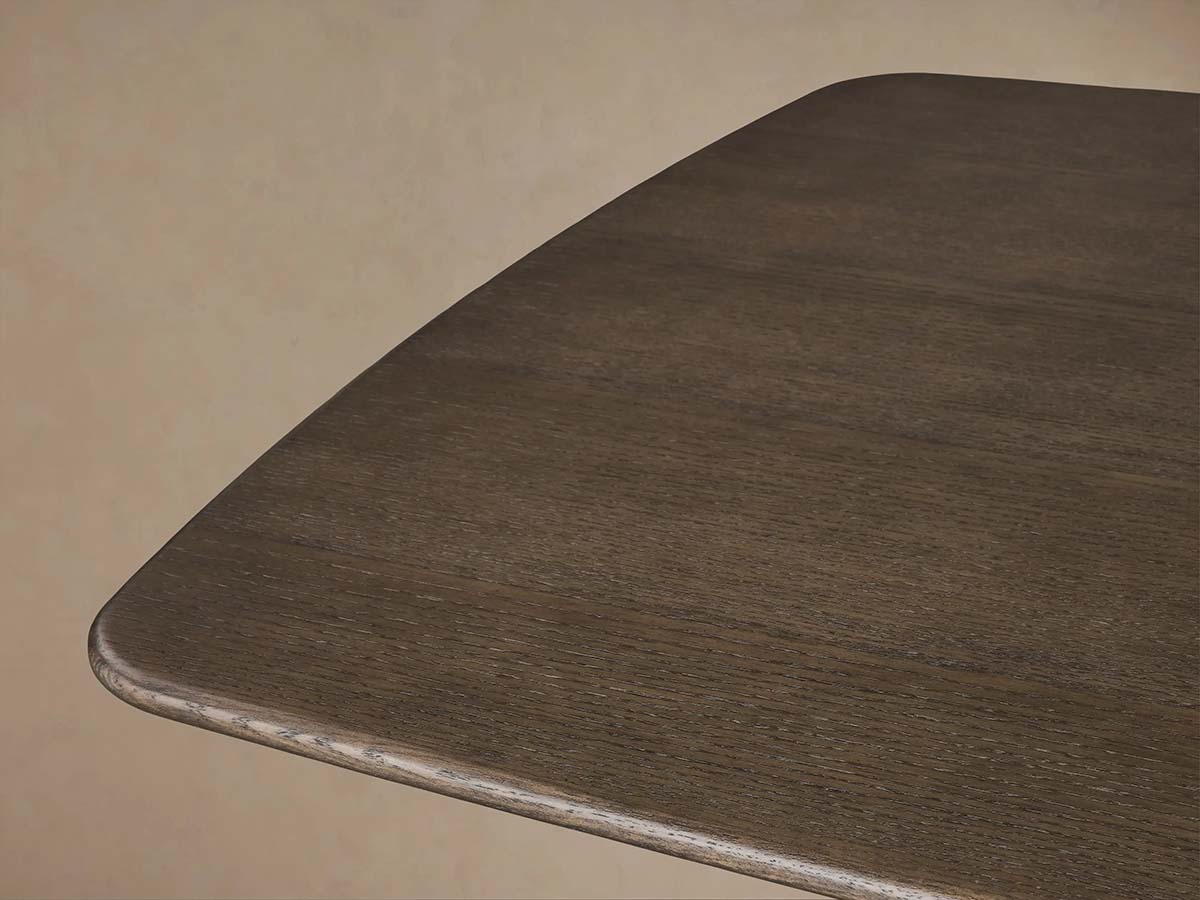 Saint Germain Oak Wood Top Dining Table with Toulouse Base