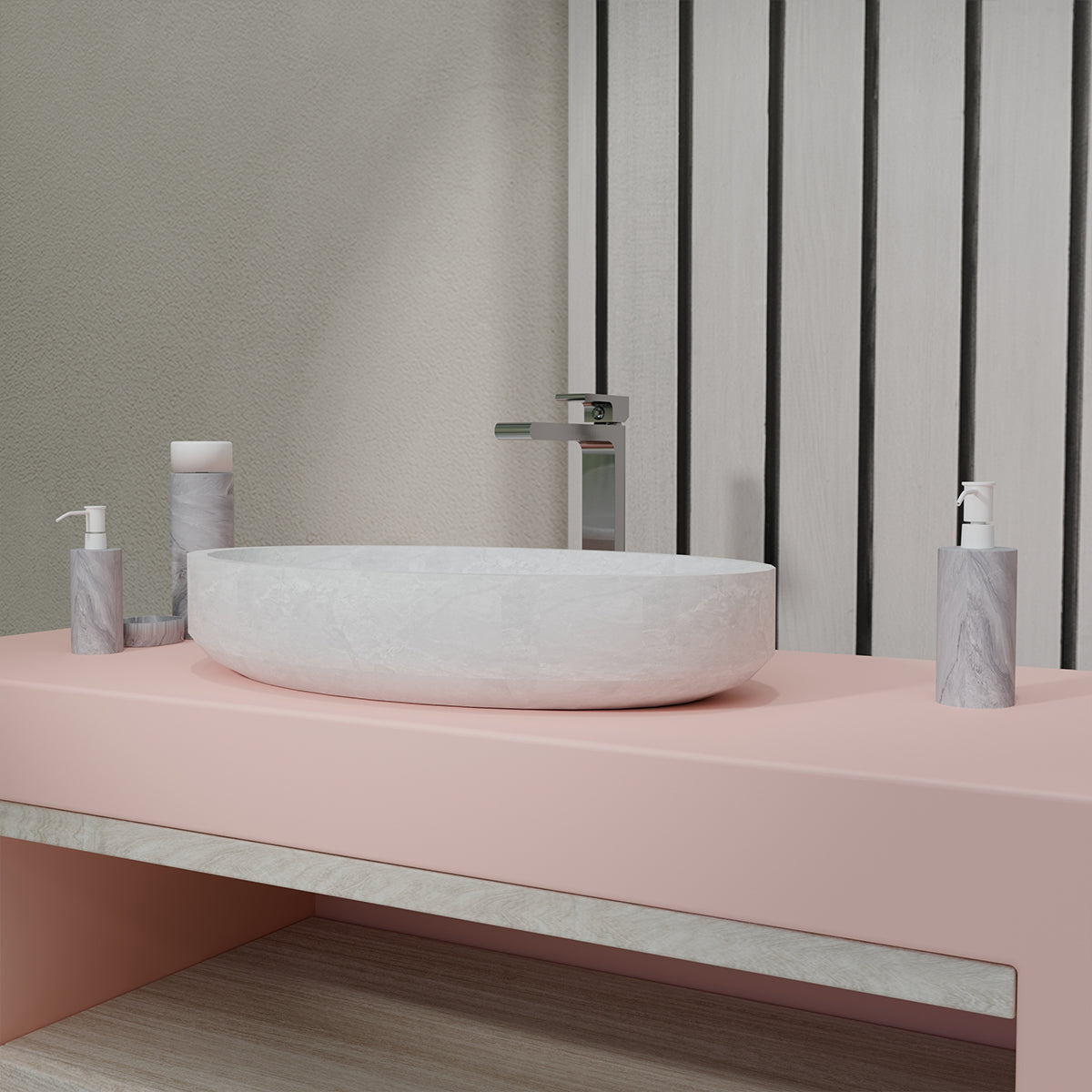 BIANCA TALL BASIN MIXER GUN METAL