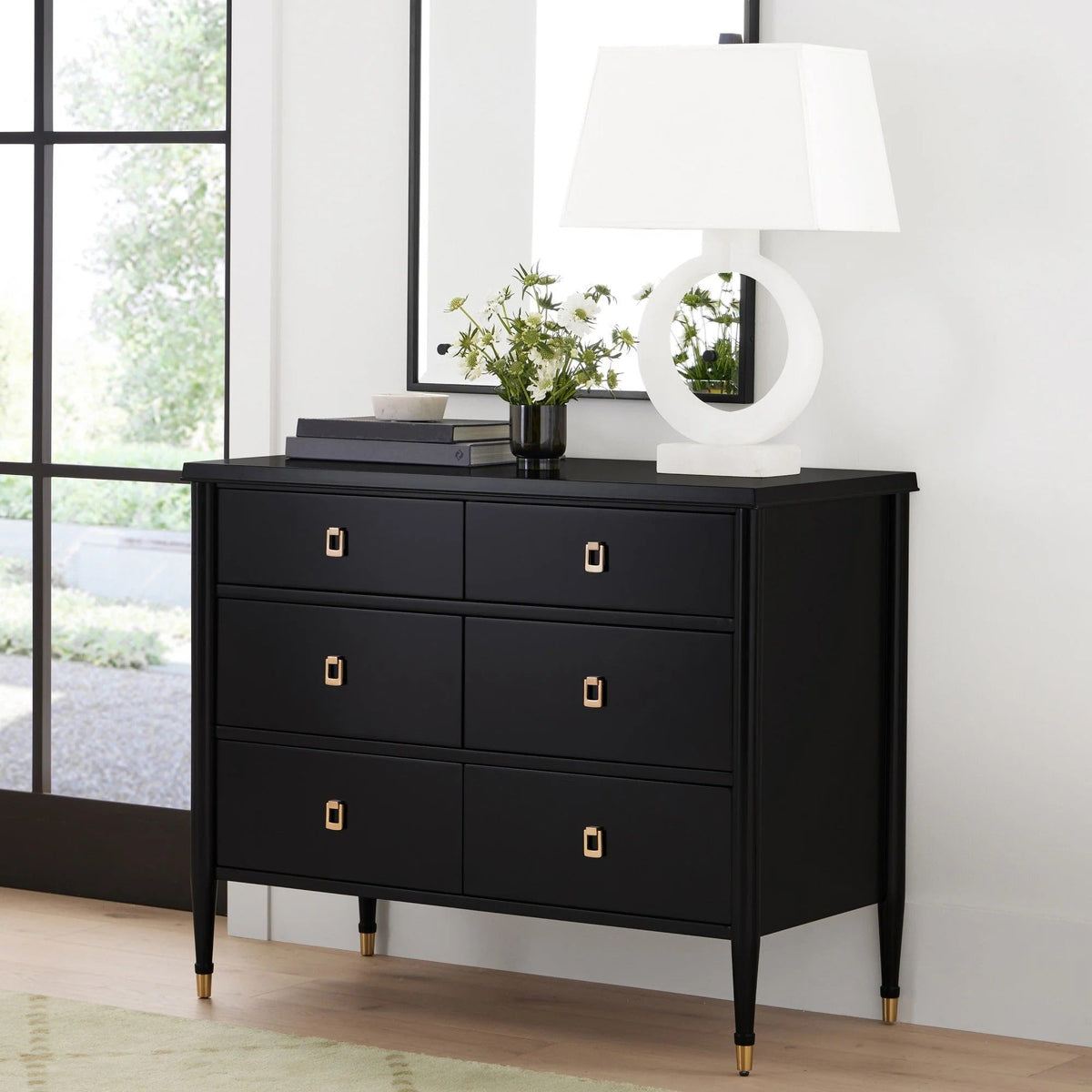 Lavenir French 6-Drawer Chest Dressers Wood Storage Cabinet