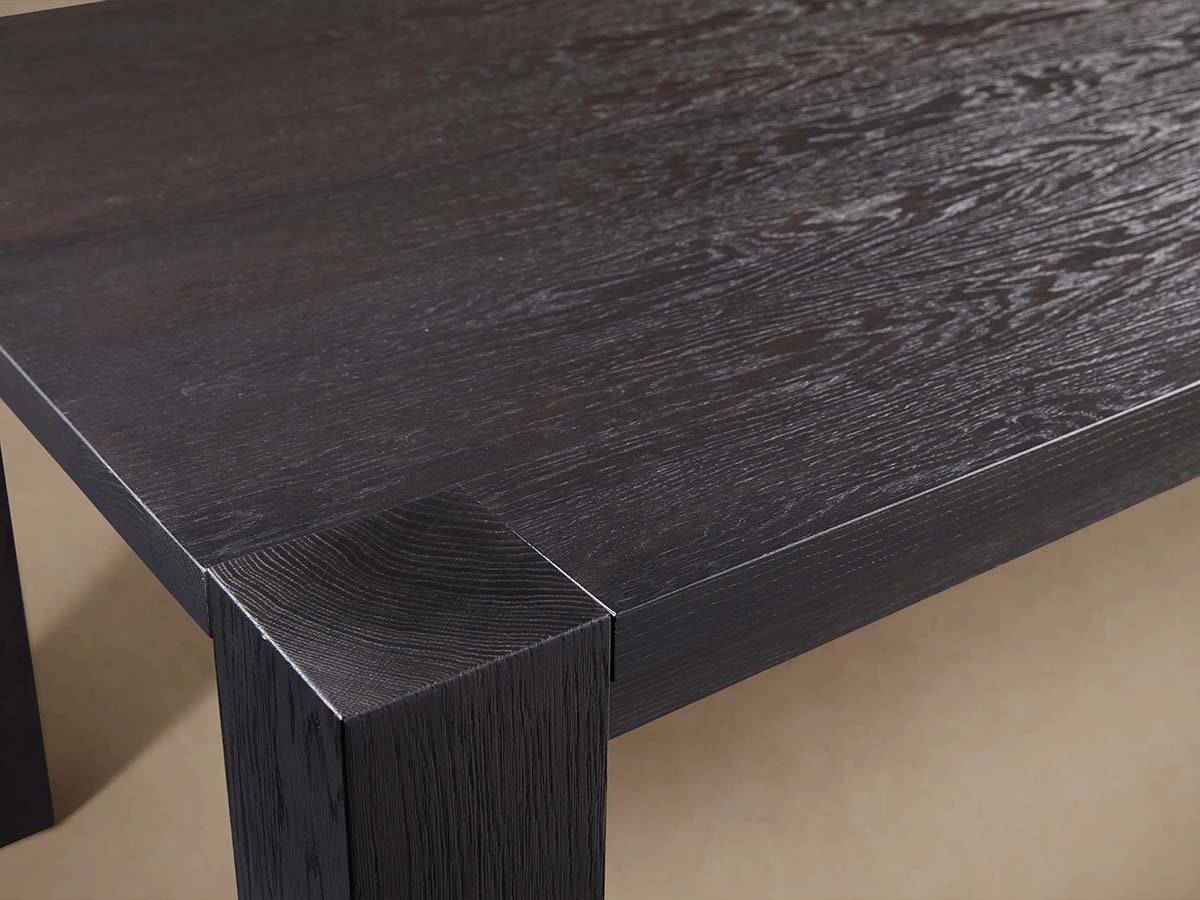 Parsons Solid Oak Rectangle Dining Table