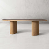 Astor Natural Marble Stone Top Dining Table