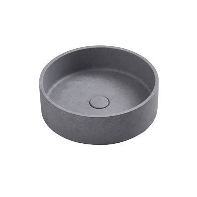 NAGA Perugia Concrete Basin with Matching Pop-up Waste Round French Grey