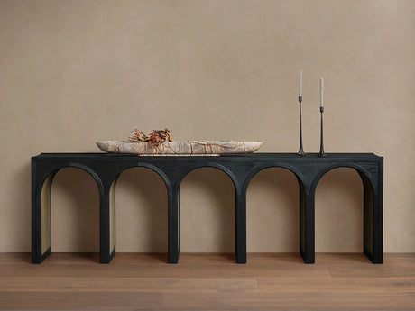 Hattie Oak Entrance Console Table Country Entryway Table