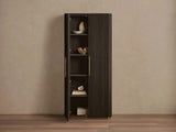 Finnley Wood Tall Cabinet Living Room Country Storage Cabinet with Doors
