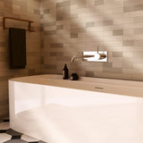 MECCA WALL BASIN/BATH MIXER HANDLE UP 120MM CHROME
