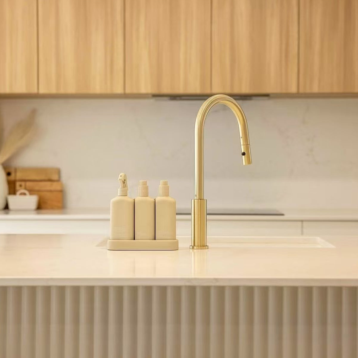 Kara Progressive Pull Out Kitchen Set Brushed Gold