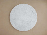 Saint Germain Carrara Marble Top Round Dining Table With Wood Rennes Base