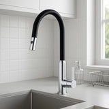 Pearl Pull Out Sink Mixer With Vegie Spray Function Matte Black