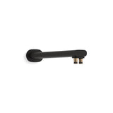Statement Dual Function Wall Mount Rainhead Arm  355mm Matte Black 26323T-BL