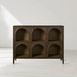 Hattie Solid Oak Arched Storage Cabinet