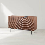 Lunara 3-Door Ripple Sideboard Modern Scandinavian Buffet Cabinets