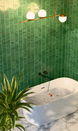 Kara Progressive Wall Basin/Bath Set 185mm Matte Black