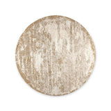 Viona Hand-Knotted Round Rug Wool & Rayon Blend Carpet