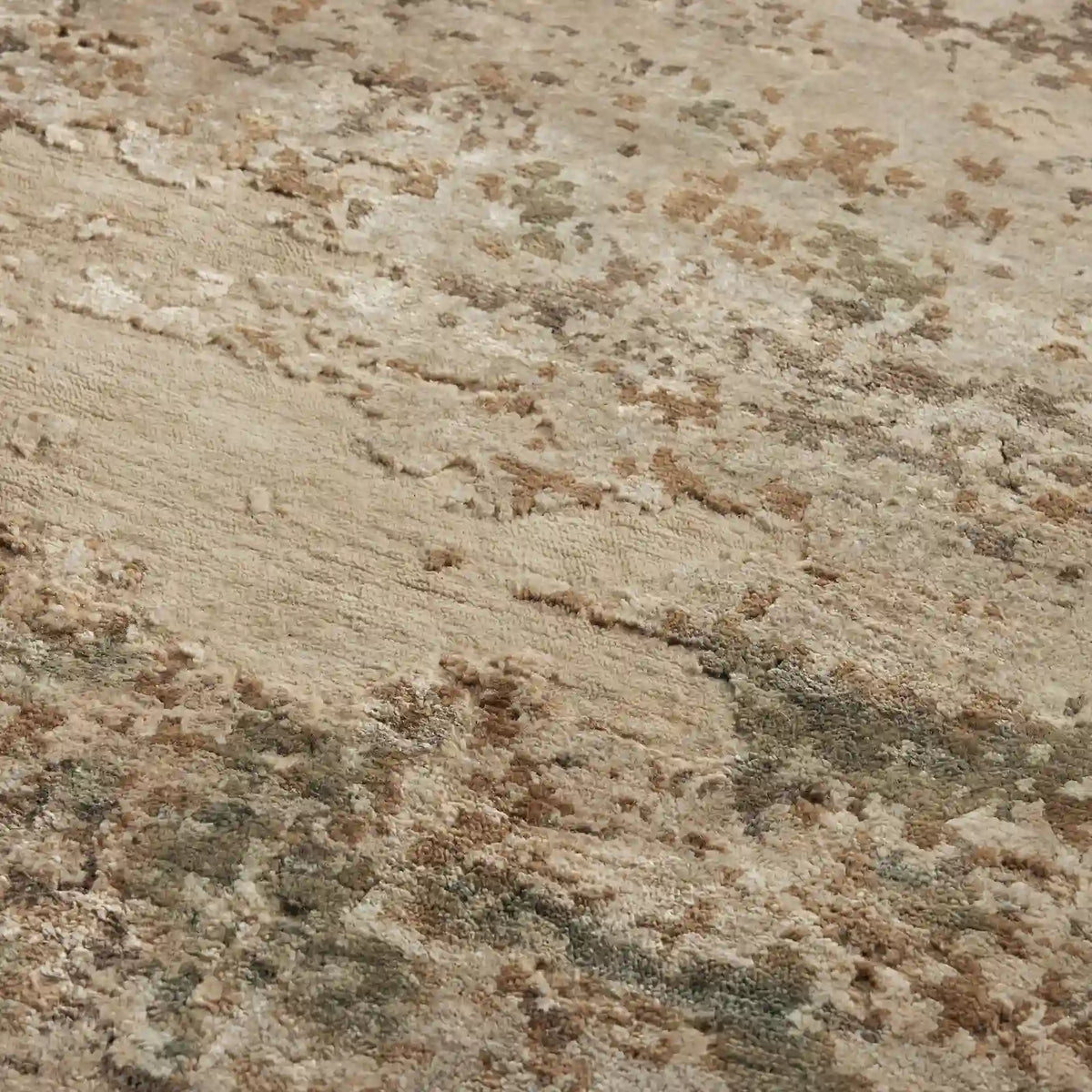 Viona Hand-Knotted Rug Living Room Carpet in Wool & Rayon