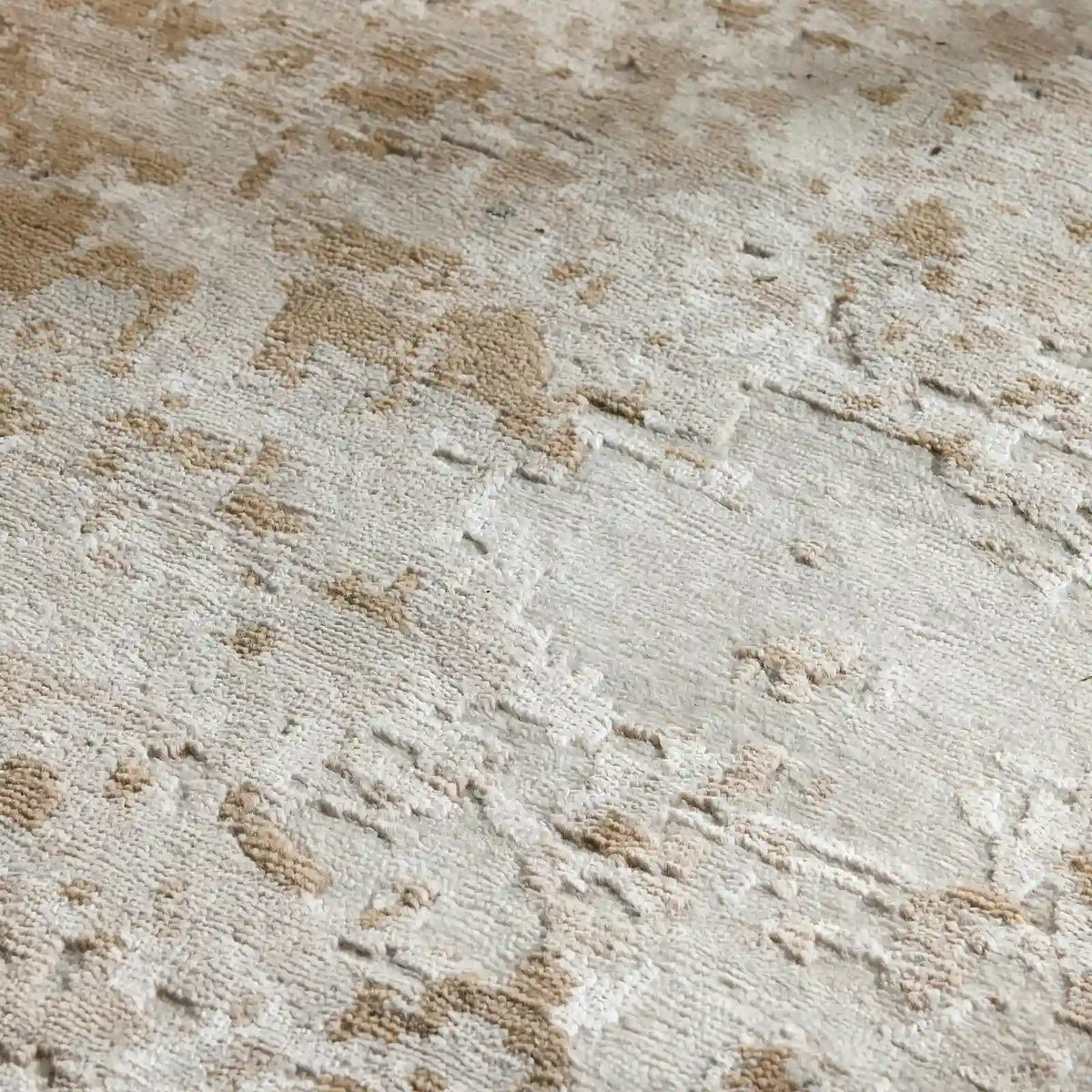 Viona Hand-Knotted Rug Living Room Carpet in Wool & Rayon