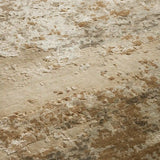 Viona Hand-Knotted Round Rug Wool & Rayon Blend Carpet