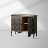 Amalfi Hand-Painted Sideboards Buffet Cabinet Wood Distressed Storage Cabinet