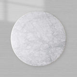 Amelia Marble Top Dining Table with Wood Curved Base Natural Stone Dining Table