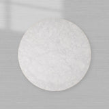 Cinzia Natural Marble Round Coffee Table Stone Cocktail Table Plinth Base Sofa Center Tea Table