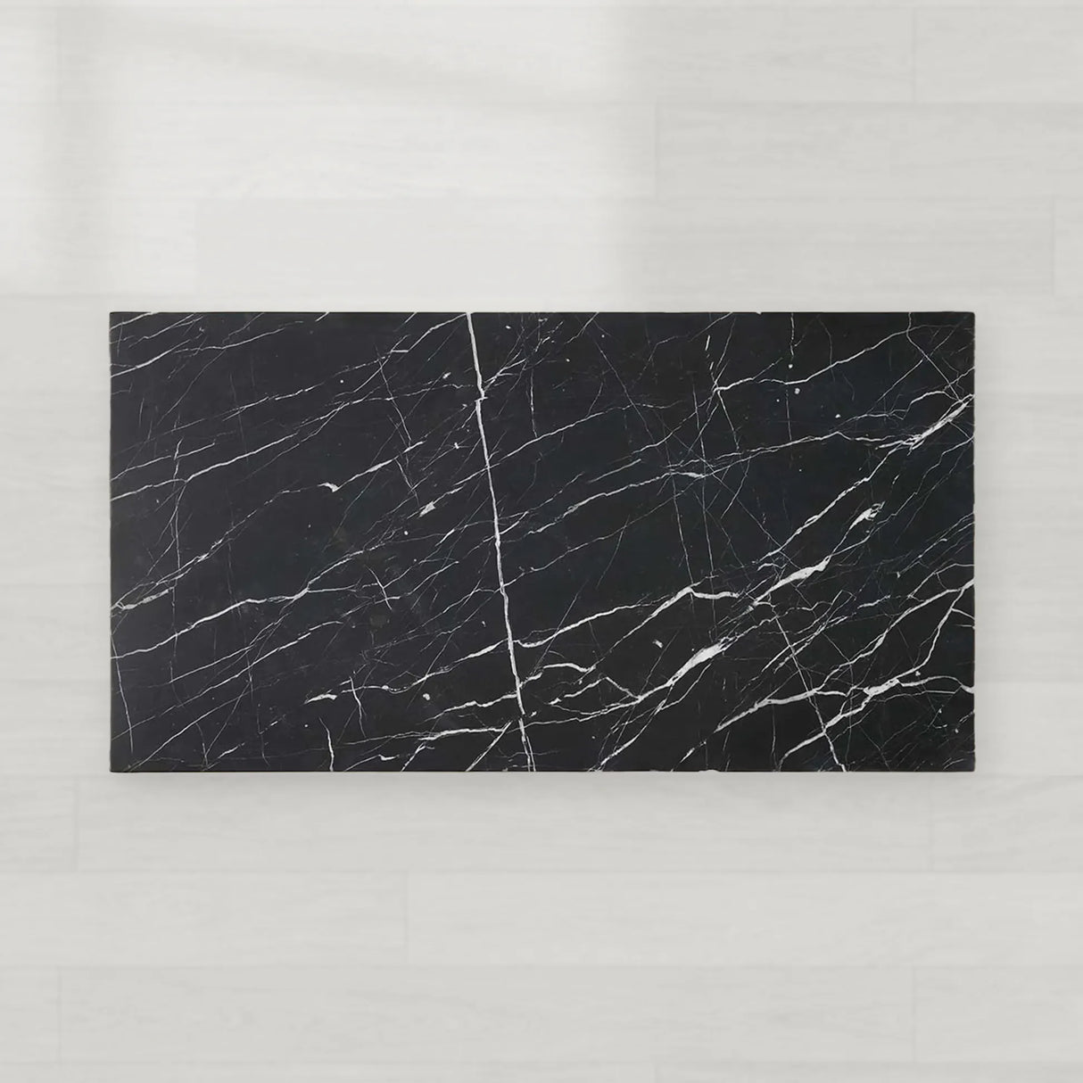 Cinzia Rectangle Stone Coffee Table Natural Marble Cocktail Table Plinth Base Sofa Center Tea Table