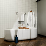 BIANCA SINGLE TOWEL RAIL 800MM BRUSHED NICKEL