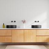 Kara Progressive Wall Basin/Bath Set 260mm Matte Black