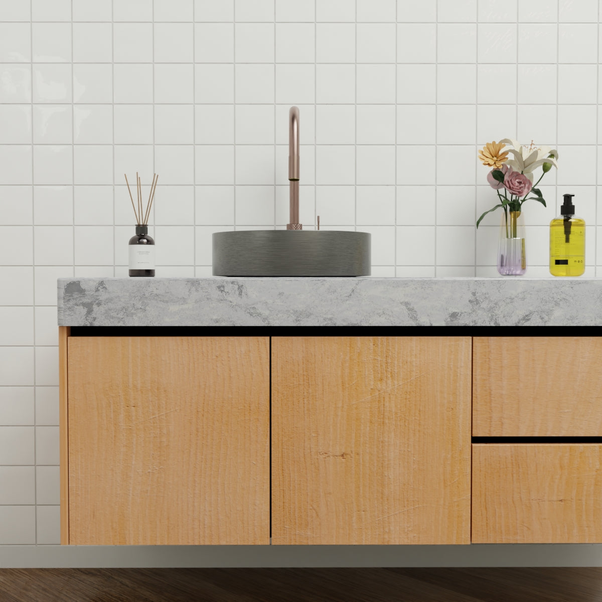 Opal Pull Out Sink Mixer With Vegie Spray Function Brushed Bronze