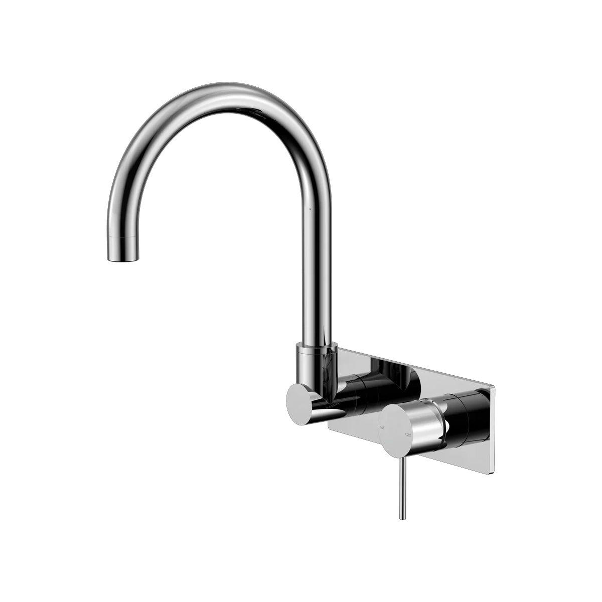 MECCA WALL BASIN/BATH MIXER SWIVEL SPOUT CHROME